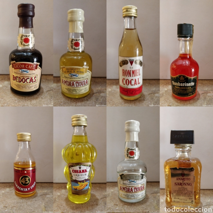 Mini botellas de licor - Una colección de bebidas alcohólicas