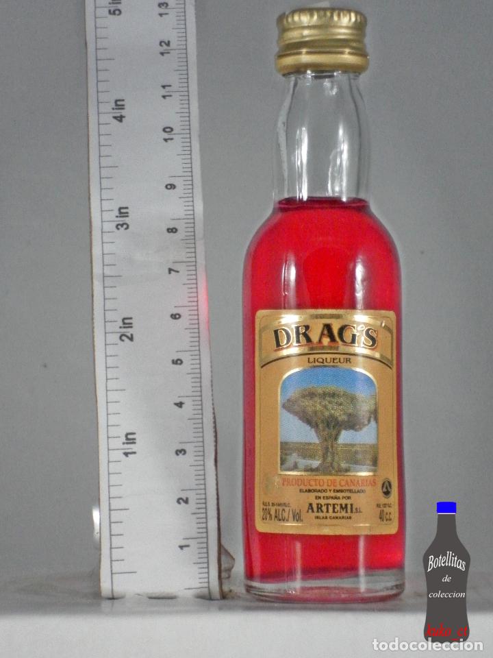 Coleccionismo de vinos y licores: BOTELLITA BOTELLIN LICOR DRAG&acute;S LIQUEUR DESTILERIAS ARTEMI ISLAS CANARIAS