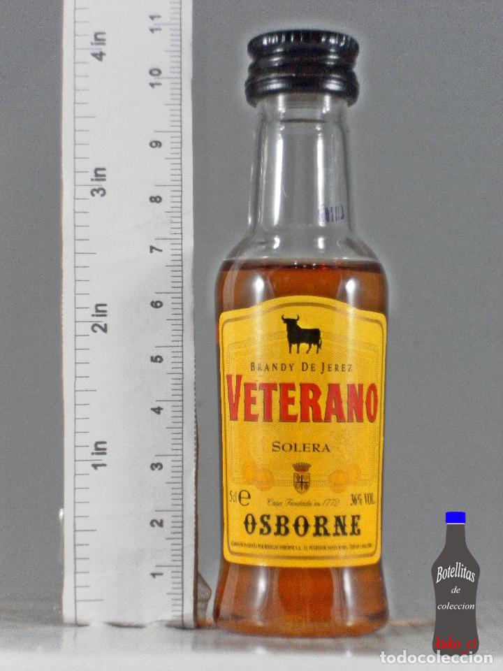 Coleccionismo de vinos y licores: BOTELLITA BOTELLIN BRANDY DE JEREZ VETERANO SOLERA OSBORNE PUERTO DE SANTA MARIA