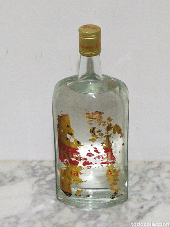 Coleccionismo de vinos y licores: BOTELLA GINEBRA SECA KINTONG'S MALAGA