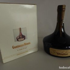 Coleccionismo de vinos y licores: ANTIGUA BOTELLA DE COGNAC X.O. DE GONZALEZ BYASS