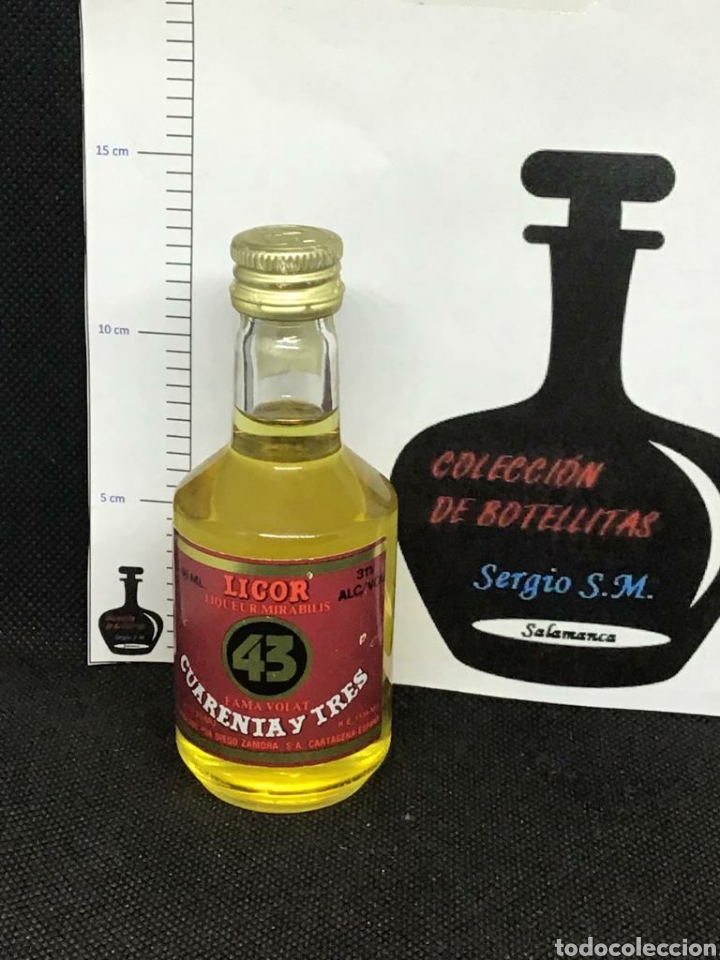 Coleccionismo de vinos y licores: BOTELLITA LICOR 43 VIDRIO BOTELLIN ANTIGUO MINI BOTELLA ANTIGUA MINIATURA BUEN ESTADO