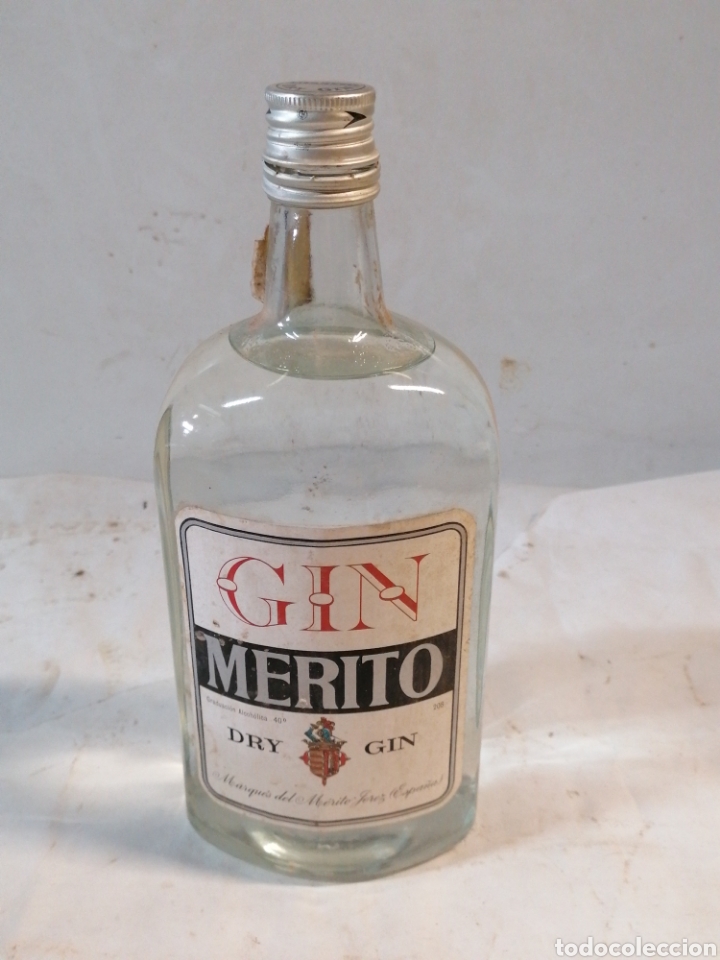Coleccionismo de vinos y licores: Gin M&eacute;rito - Foto 1