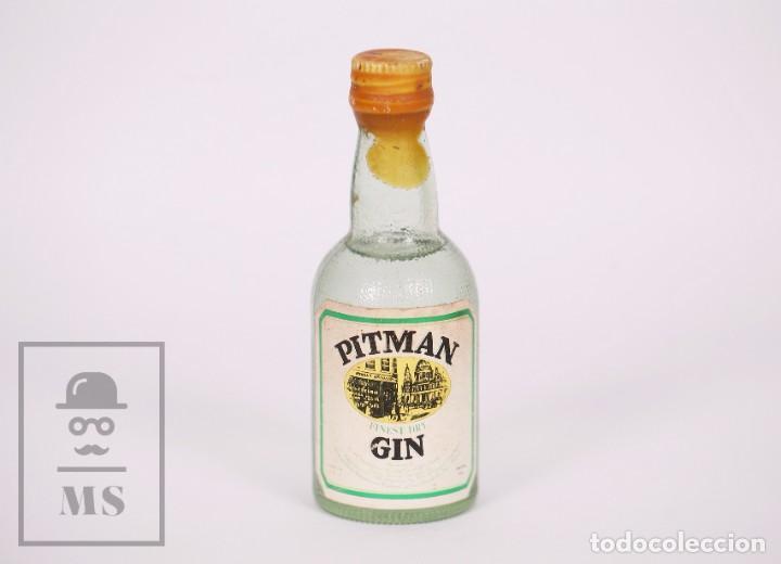 Coleccionismo de vinos y licores: Botell&iacute;n Lleno - Pitman Finest Dry Gin / Ginebra - Osborne y C&iacute;a., Puerto de Santa Mar&iacute;a- A&ntilde;os 70-80