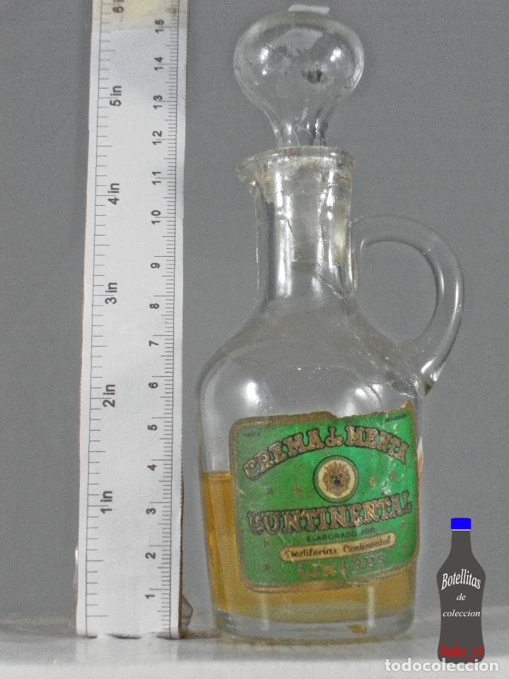 Sammlung von Weinen und Lik&ouml;ren: BOTELLITA BOTELLIN CREMA DE MENTA CONTINENTAL DESTILERIAS CONTINENTAL LINARES