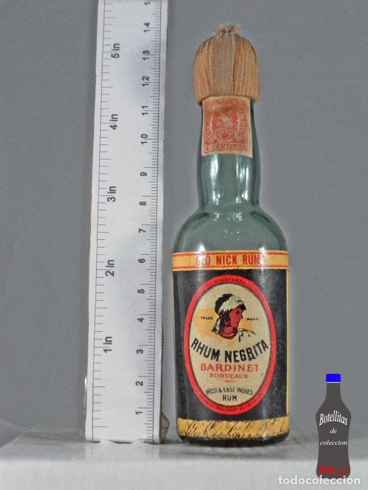 Sammlung von Weinen und Lik&ouml;ren: BOTELLITA BOTELLIN RHUM NEGRITA BARDINET BORDEAUX WEST & EAST INDIES