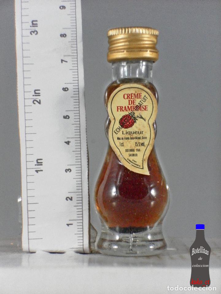 Sammlung von Weinen und Lik&ouml;ren: BOTELLITA BOTELLIN CREME DE FRAMBOISE SAUNIER
