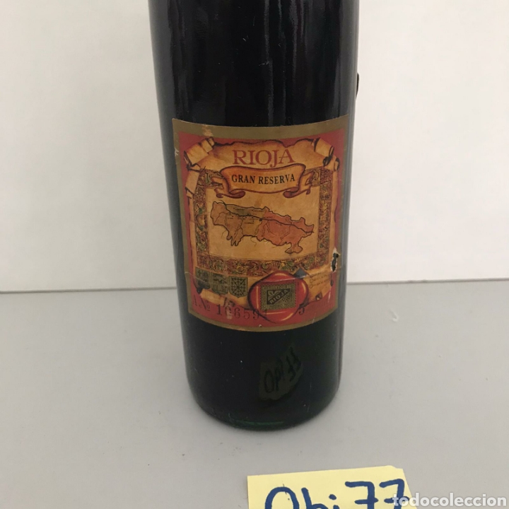Coleccionismo de vinos y licores: Botella de Rioja gran reserva - Foto 2