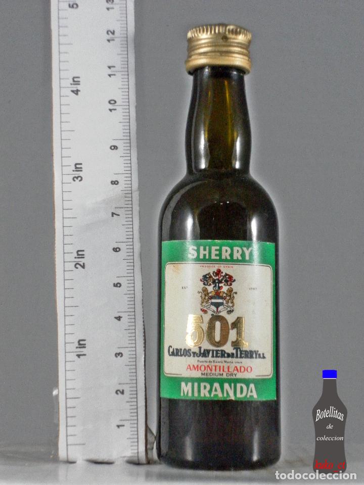 Sammlung von Weinen und Lik&ouml;ren: BOTELLITA BOTELLIN SHERRY MIRANDA 501 CARLOS Y JAVIER DE TERRY