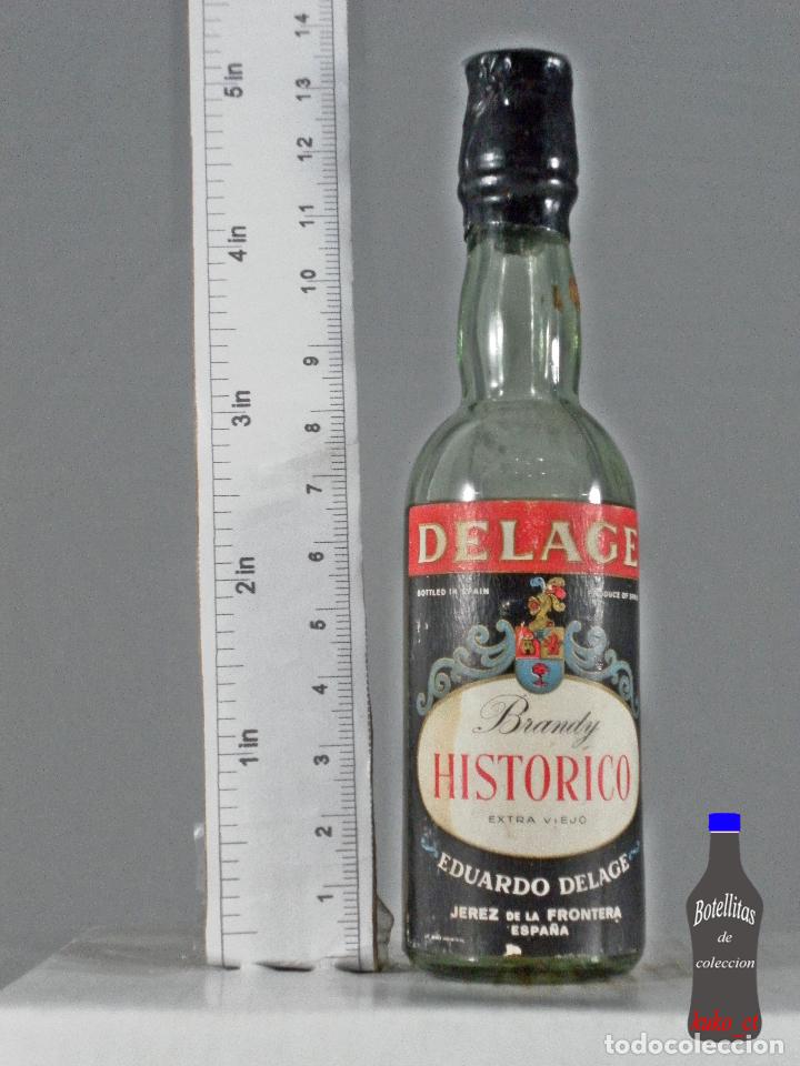 Coleccionismo de vinos y licores: BOTELLITA BOTELLIN BRANDY DELAGE HISTORICO EDUARDO DELAGE JEREZ DE LA FRONTERA