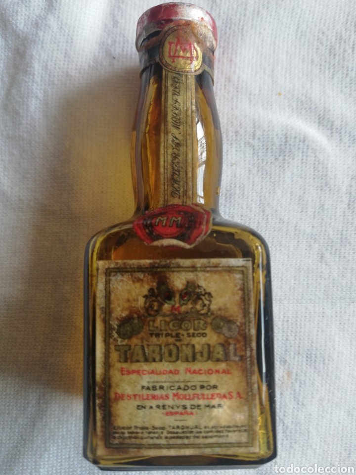 Coleccionismo de vinos y licores: Botellin Licor Taronjal, Mollfulleda, 4 centimos