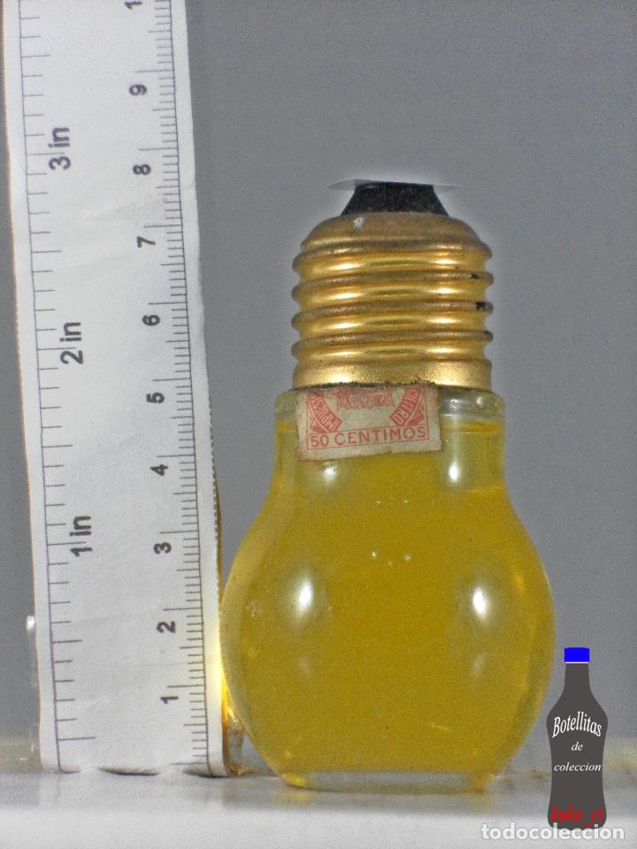 Coleccionismo de vinos y licores: BOTELLITA BOTELLIN LICOR MONTSERRAT DESTILERIA MONTSERRAT BARCELONA FORMA DE BOMBILLA