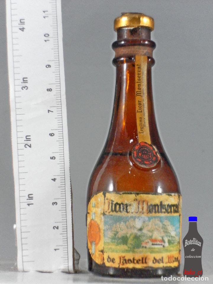 Coleccionismo de vinos y licores: BOTELLITA BOTELLIN LICOR MONTSERRAT CASTELL DEL MAS