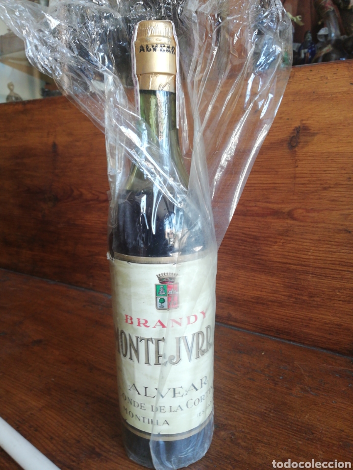 Coleccionismo de vinos y licores: Brandy Montejvrra, Alvear, Conde de Cortina, 4 ptas
