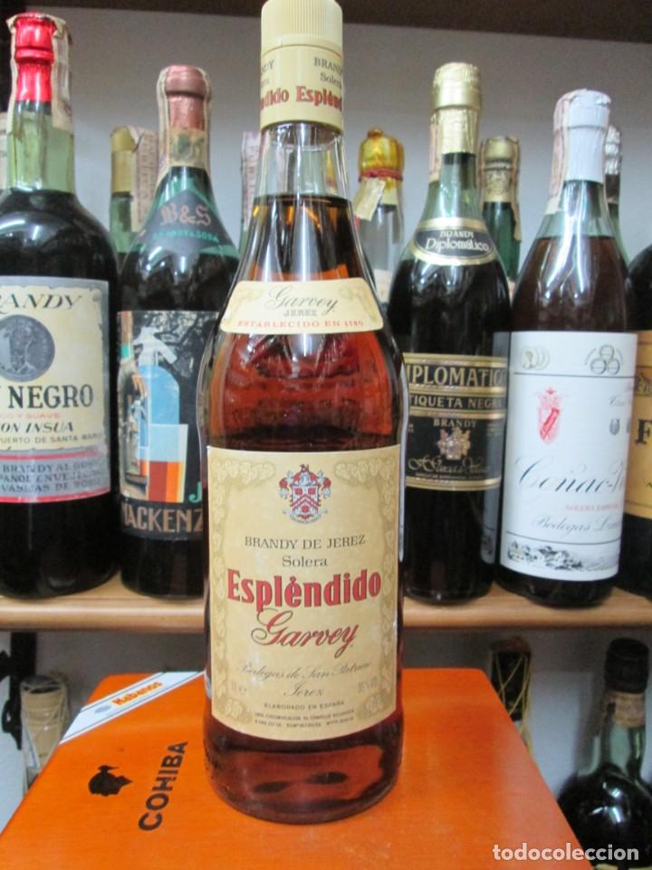 Coleccionismo de vinos y licores: ANTIGUA BOTELLA BRANDY CO&Ntilde;AC, ESPLENDIDO - Foto 1