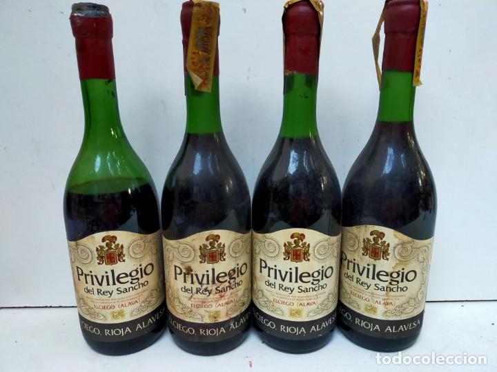 Sammlung von Weinen und Lik&ouml;ren: 4 BOTELLAS DE VINO PRIVILEGIO DEL REY SANCHO ELCIEGO RIOJA ALAVES