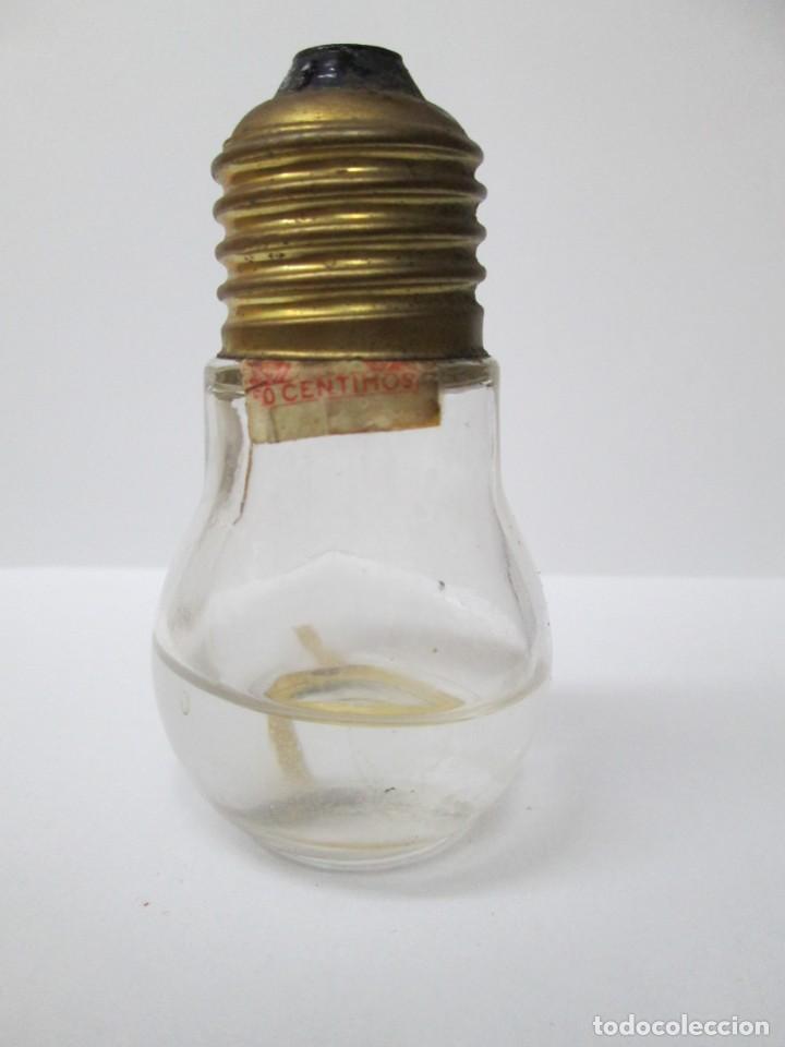 Coleccionismo de vinos y licores: ANTIGUO BOTELLIN BRANDY CO&Ntilde;AC, BOMBILLA GIN DESTILERIAS MONTSERRAT