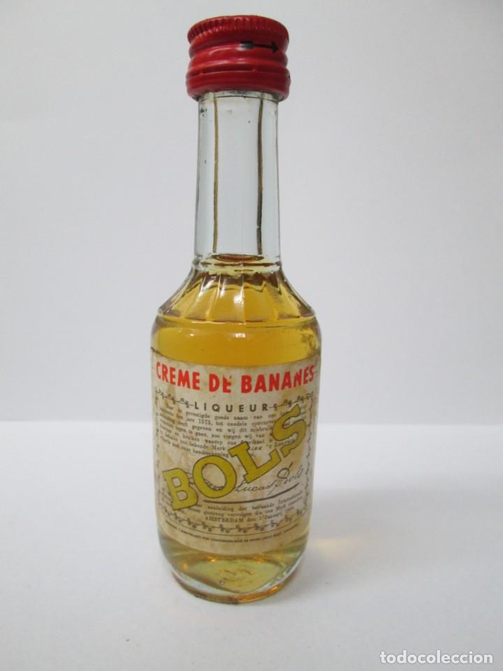 Coleccionismo de vinos y licores: ANTIGUO BOTELLIN BRANDY CO&Ntilde;AC, CREME DE MANANES BOLS