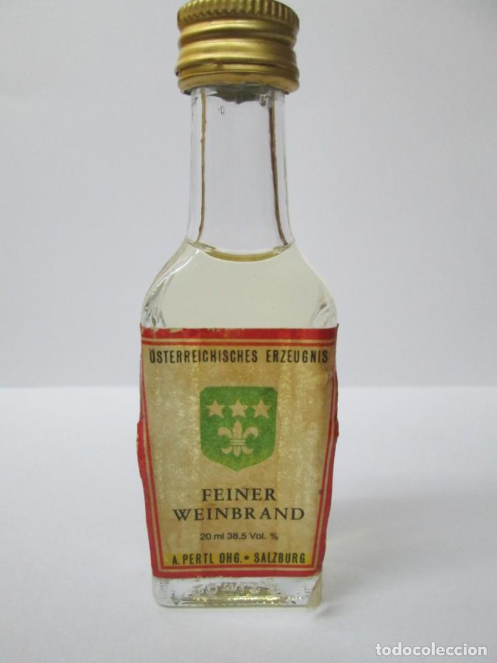 Coleccionismo de vinos y licores: ANTIGUO BOTELLIN BRANDY CO&Ntilde;AC, FEINER WEINBRAND SALZBURG
