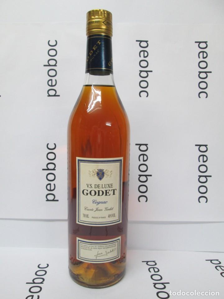 Coleccionismo de vinos y licores: ANTIGUA BOTELLA BRANDY CO&Ntilde;AC GODET V.S DE LUXE