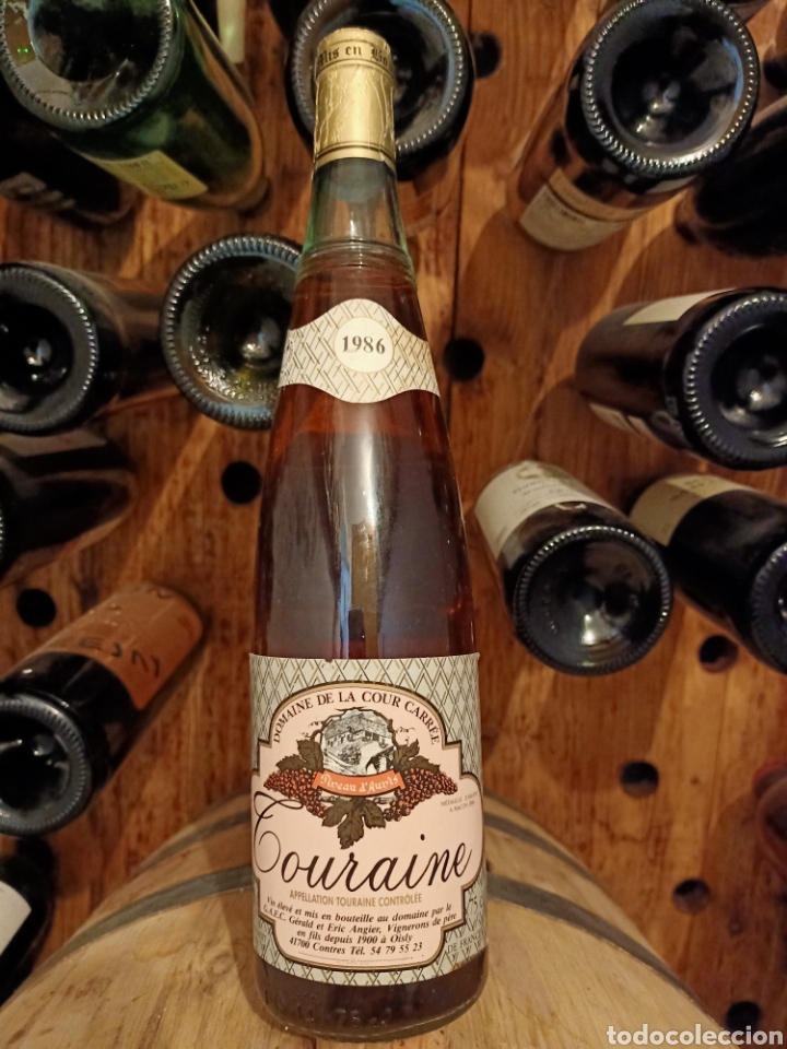 Sammlung von Weinen und Lik&ouml;ren: botella Vino colecci&oacute;n Touraine 1986