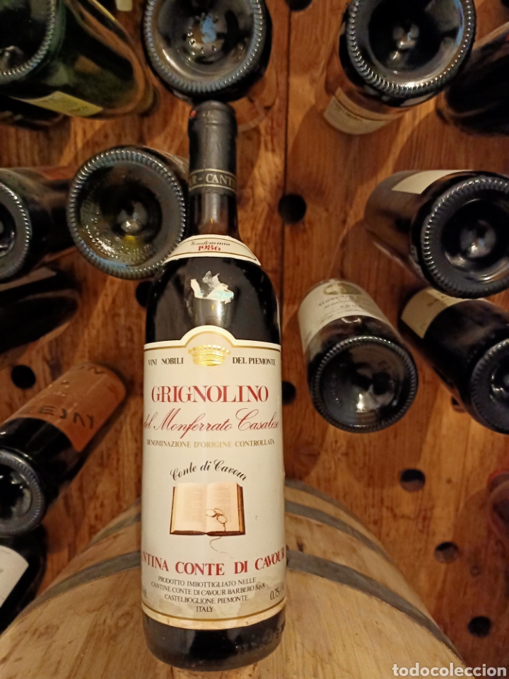 Sammlung von Weinen und Lik&ouml;ren: Botella Vino colecci&oacute;n GRIGNOLINO del Monferrato Casalex 1986