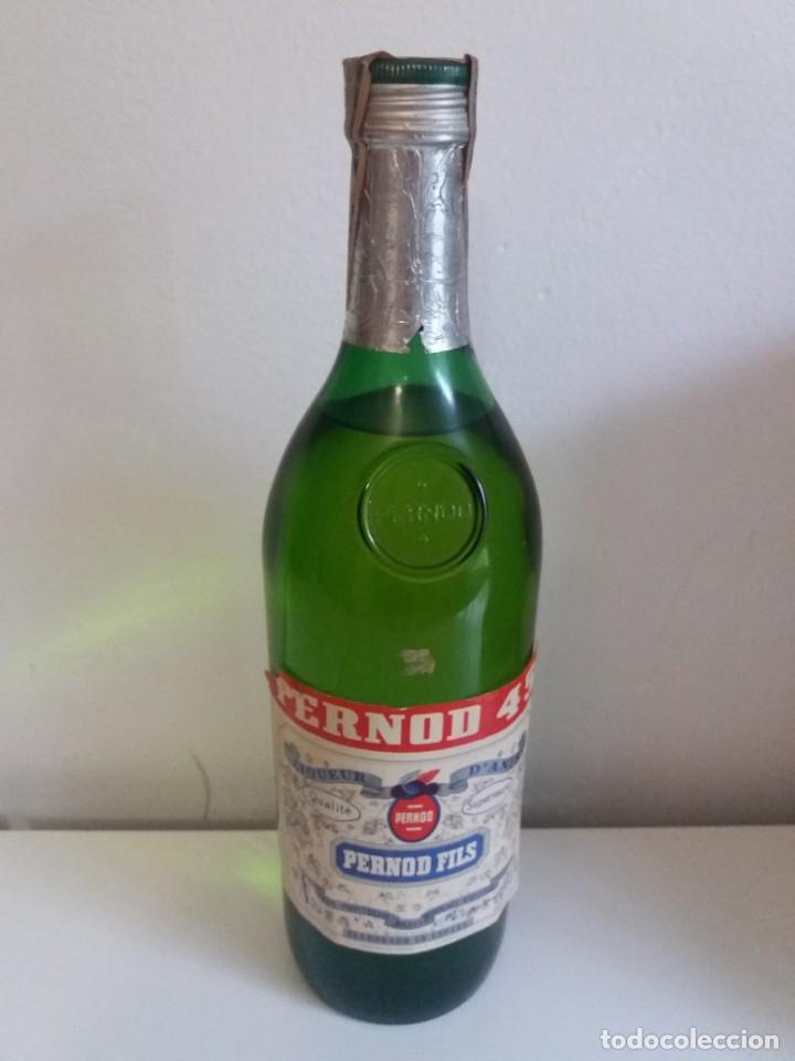 Sammlung von Weinen und Lik&ouml;ren: Botella Pernod 45 sello 8 pesetas