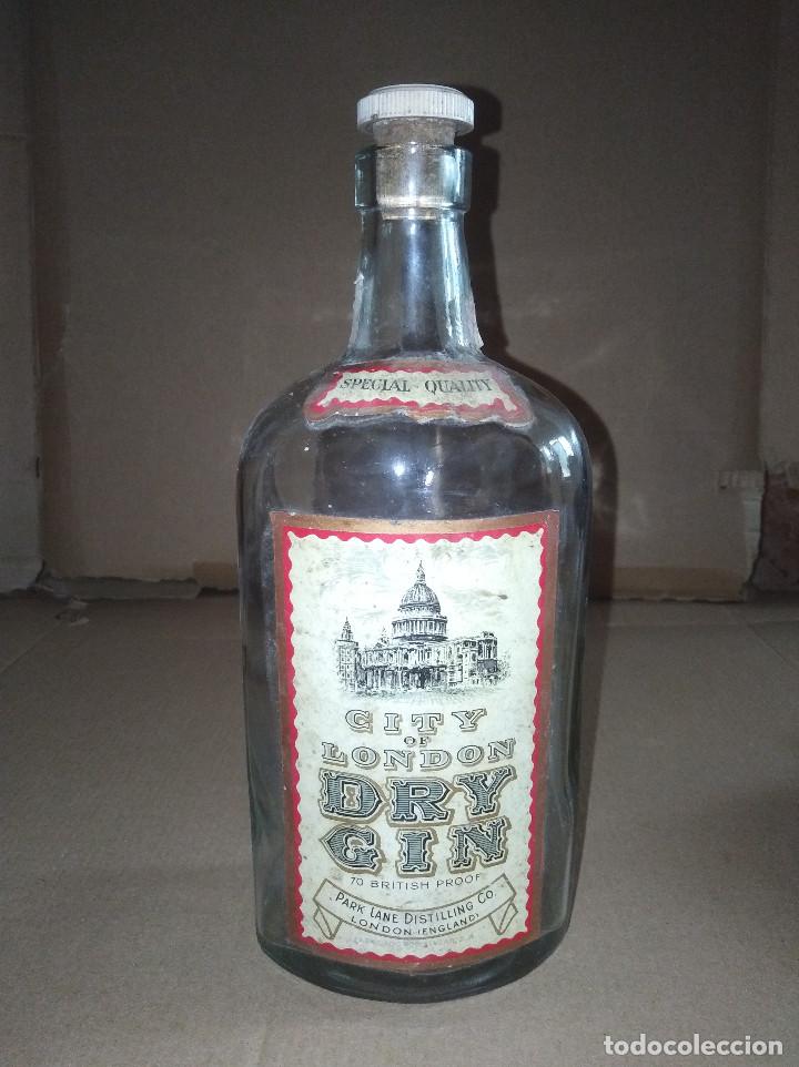Coleccionismo de vinos y licores: botella ginebra dry gin city of london inglaterra leer ver envio
