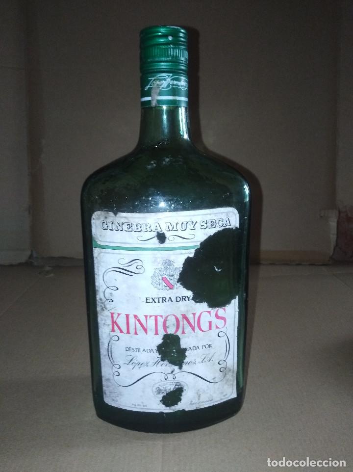 Coleccionismo de vinos y licores: botella ginebra KINTONG&acute;S lopez hermanos malaga leer ver envio