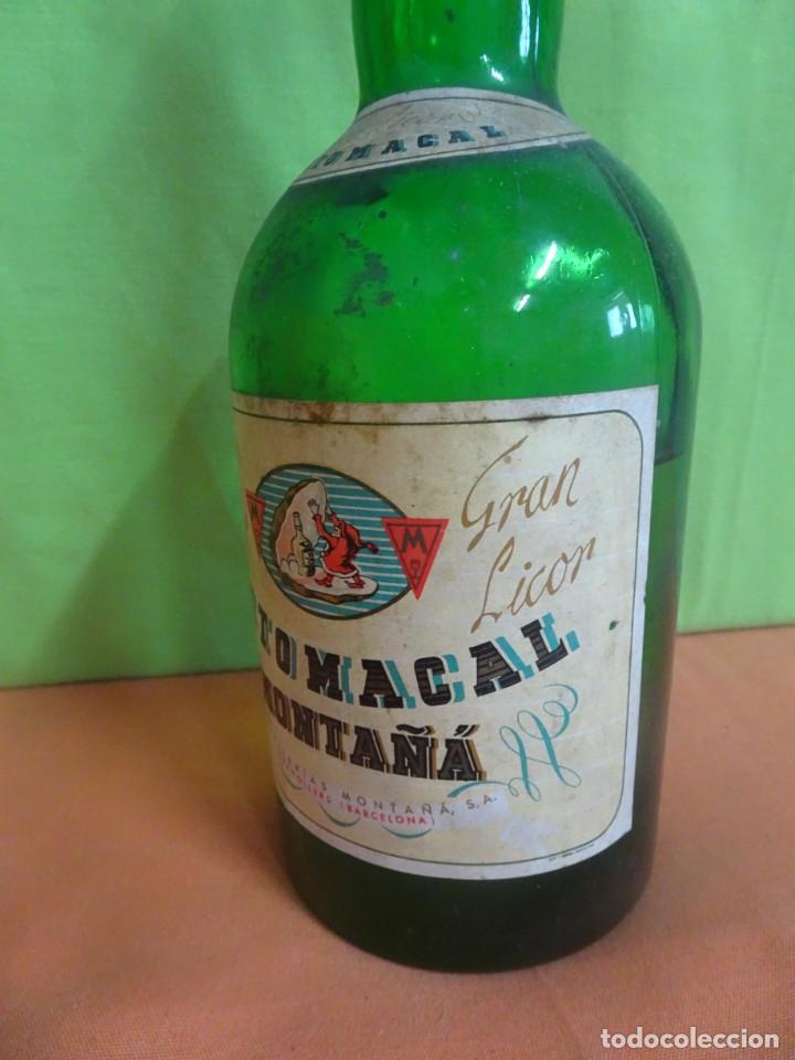 Coleccionismo de vinos y licores: ANTIGUA BOTELLA ESTOMACAL MONTA&Ntilde;&Aacute; (NO BOTELL&Iacute;N) ,GRANOLLERS, ABIERTA MITAD, VER FOTOS