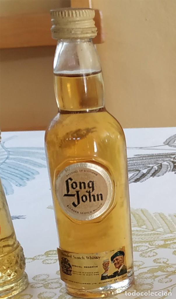 Coleccionismo de vinos y licores: LONG JOHN BLENDA ESPECIAL RESERVA SCOTCH WHISKY BOTELLIN BOTELLITA