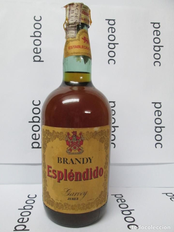 Coleccionismo de vinos y licores: ANTIGUA BOTELLA BRANDY CO&Ntilde;AC, ESPLENDIDO, IMPUESTO DE 4 PTS, DECADA 60-70