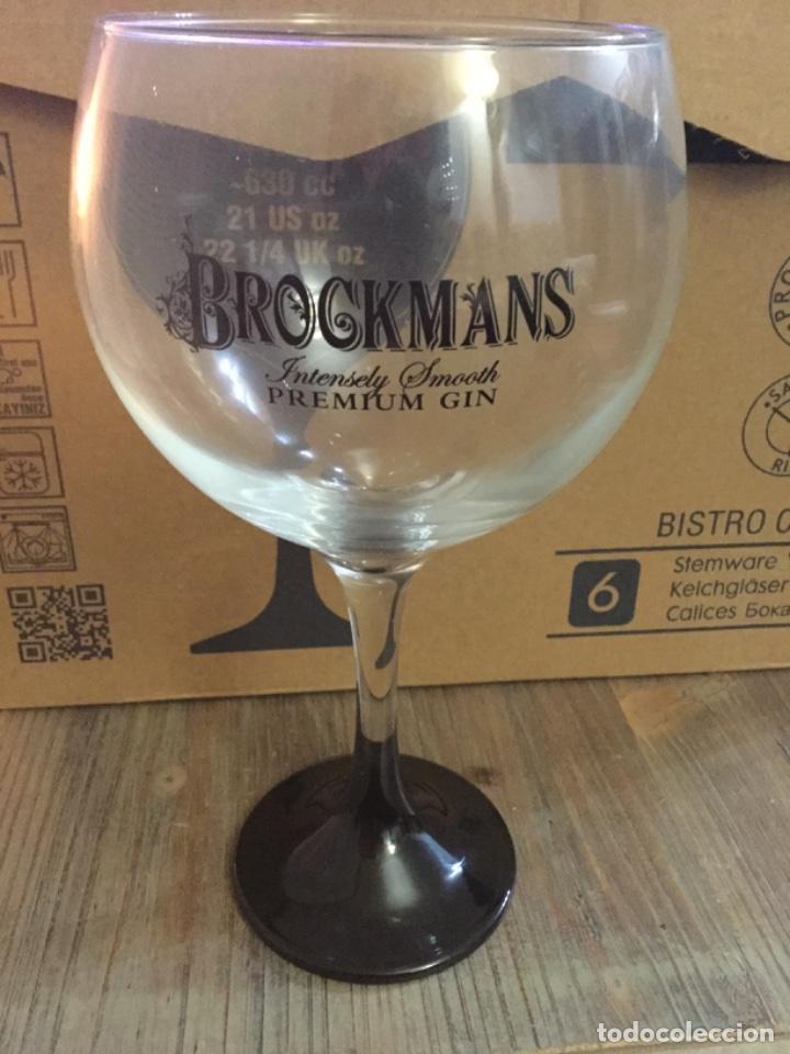 Coleccionismo de vinos y licores: BROCKMANS - CAJA CON 6 COPAS 630 cc - GINEBRA INGLESA