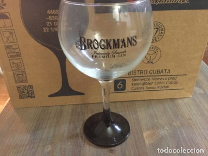Coleccionismo de vinos y licores: BROCKMANS - CAJA CON 6 COPAS 630 cc - GINEBRA INGLESA