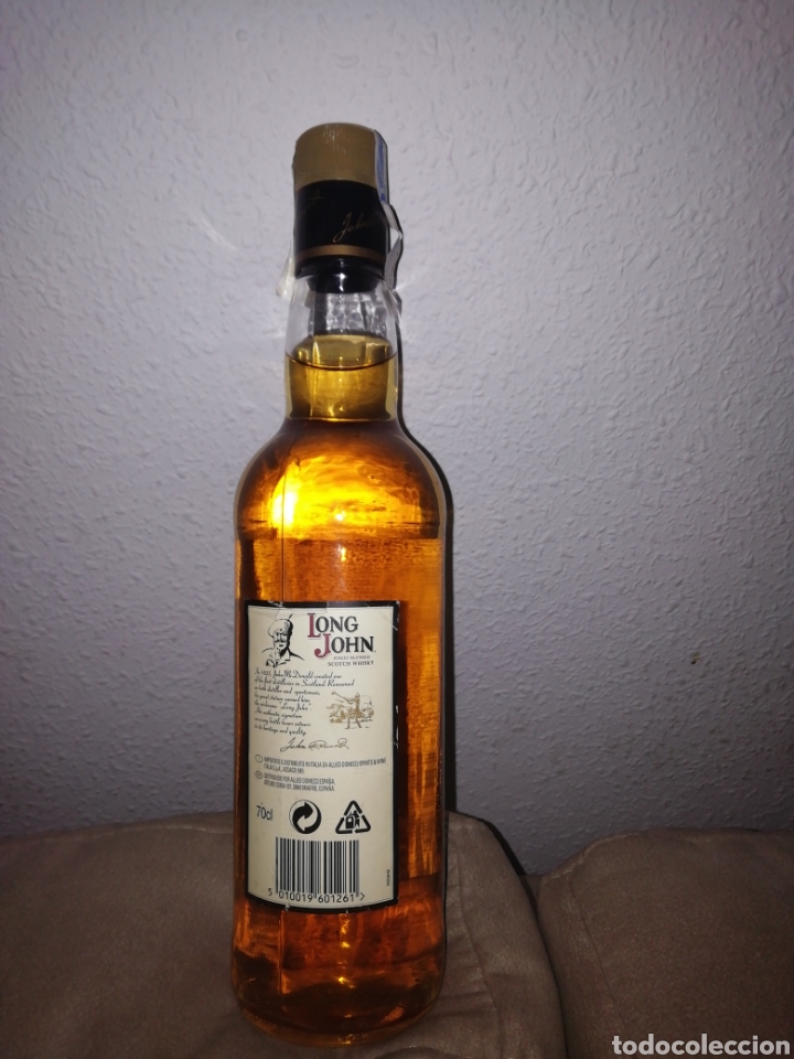 Coleccionismo de vinos y licores: Botella de whisky Long John - Foto 3