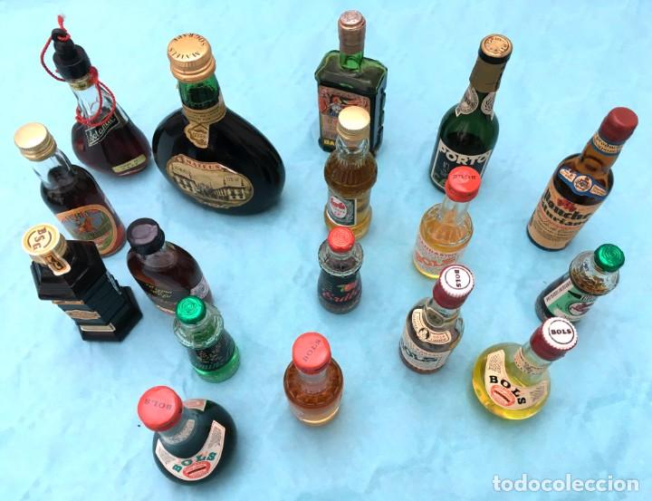 lote 8 mini botellas licor - Compra venta en todocoleccion