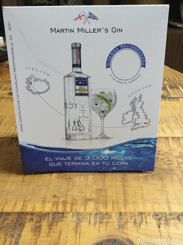 Coleccionismo de vinos y licores: MARTIN MILLER&rsquo;S GIN - DIPTICO DE CART&Oacute;N - GINEBRA GRAN BRETA&Ntilde;A