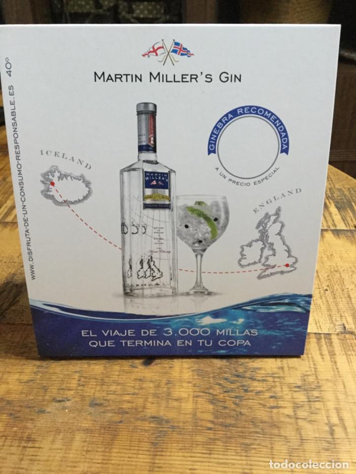 Coleccionismo de vinos y licores: MARTIN MILLER&rsquo;S GIN - DIPTICO DE CART&Oacute;N - GINEBRA GRAN BRETA&Ntilde;A