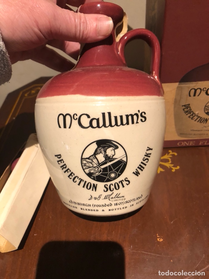 Coleccionismo de vinos y licores: Antigua botella de whisky Mc callum’s - Foto 2 - 236596845