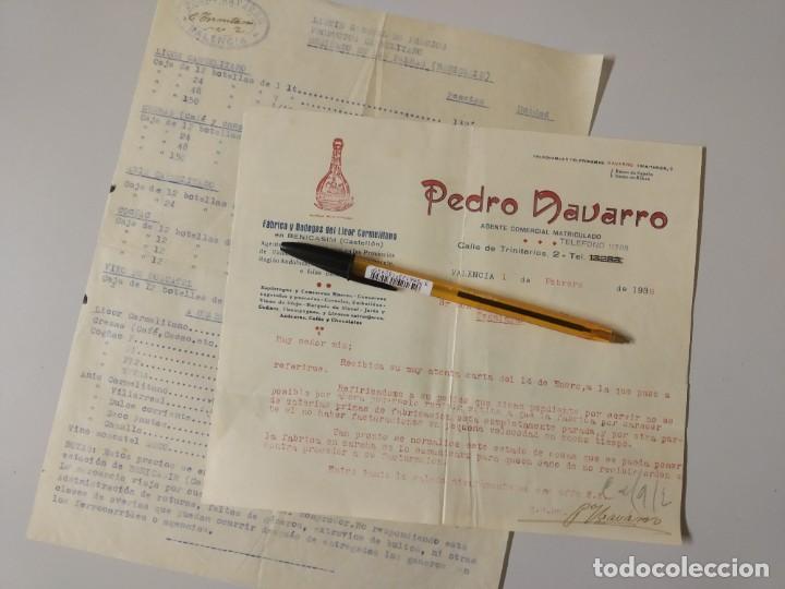 Coleccionismo de vinos y licores: PEDRO NAVARRO, LICOR CARMELITANO. BENICASIM CASTELLON VALENCIA. GUERRA CIVIL 1938.