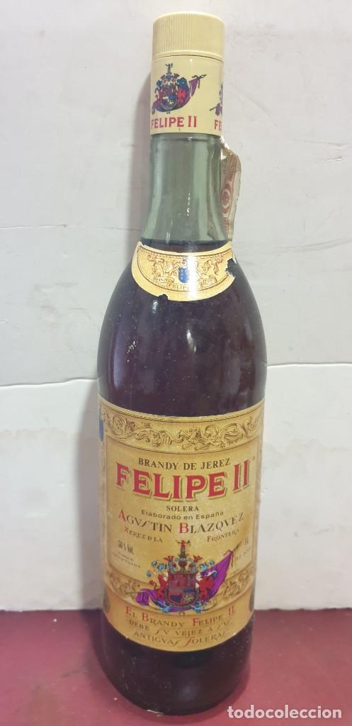 Coleccionismo de vinos y licores: Brandy de jerez felipe ii antigua dolers agustin blazquez