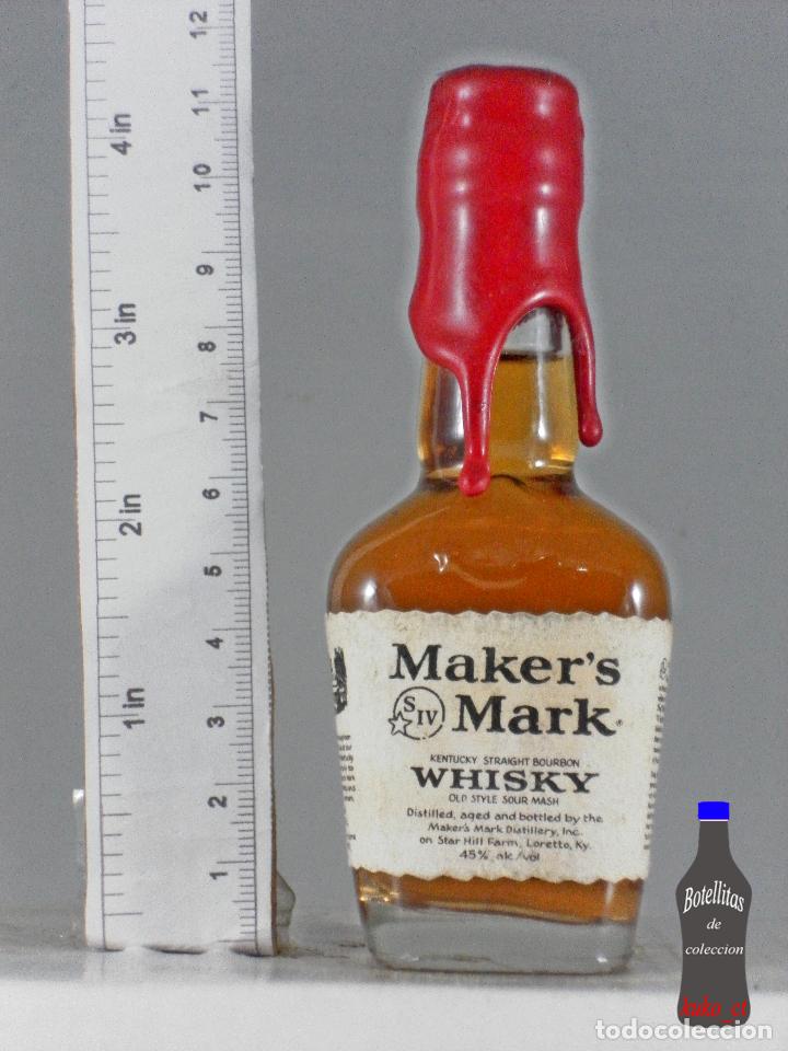 Coleccionismo de vinos y licores: BOTELLITA BOTELLIN MAKER&acute;S MARK WHISKY KENTUCKY STRAIGHT BOURBON LORETTO