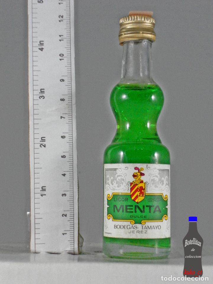 Coleccionismo de vinos y licores: BOTELLITA BOTELLIN LICOR DE MENTA BODEGAS TAMAYO JEREZ