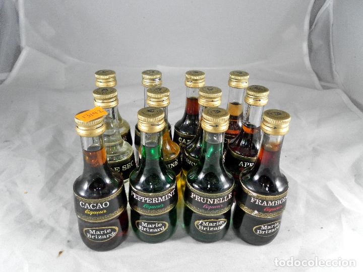 Collection of wines and liquors: BOTELLITA BOTELLIN LOTE 12 BOTELLINES MARIE BRIZARD