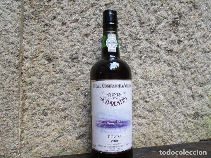 Coleccionismo de vinos y licores: PORTUGAL BOTELLA VINO OPORTO -' QUINTA DOS ACIPRESTES PORTO RUBY ' LLENA SIN ABRIR 75CL 19&ordm; + INFO
