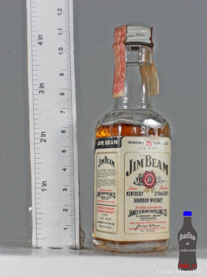 Sammlung von Weinen und Lik&ouml;ren: BOTELLITA BOTELLIN JIM BEAM KENTUCKY BOURBON WHISKEY 5 YEARS JAMES BEAM DISTILLING