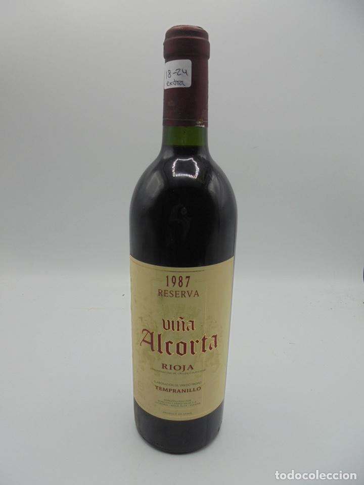 Collectionnisme de vins et liqueurs: BOTELLA. RIOJA. RESERVA 1987. VI&Ntilde;A ALCORTA. 75 CL. 12.5% VOL. VER FOTOS