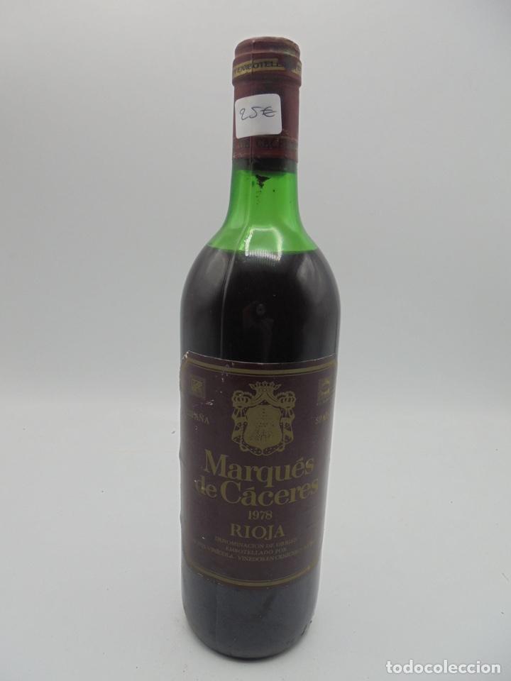 Coleccionismo de vinos y licores: BOTELLA. RIOJA. 1978. MARQU&Eacute;S DE C&Aacute;CERES. 75 CL. 12.5% VOL. VER FOTOS