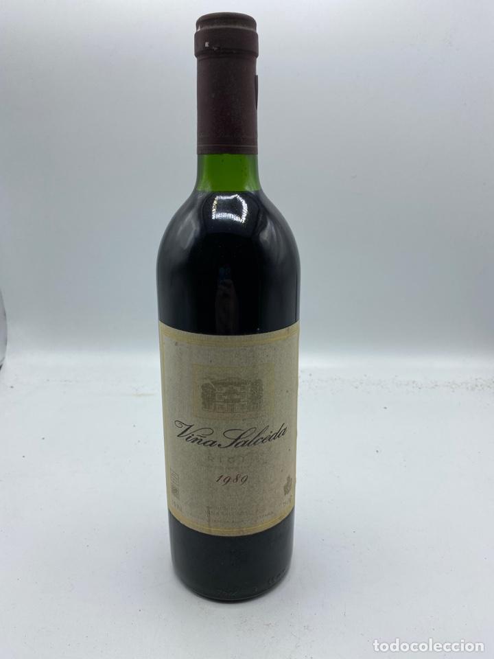 Coleccionismo de vinos y licores: BOTELLA. RIOJA. CRIANZA. VI&Ntilde;A SALCEDA. ELCIEGO. 75 CL. 12% VOL. VER FOTOS