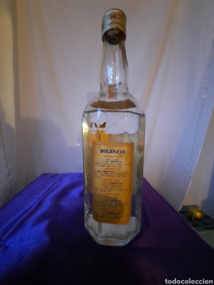 Coleccionismo de vinos y licores: Vodka Bolskaya. Botella - Foto 2